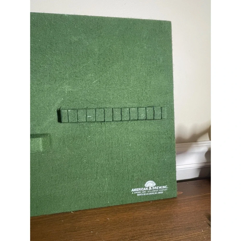American Drew Green Felt Silverware Drawer Liner Flatware Organizer Insert
